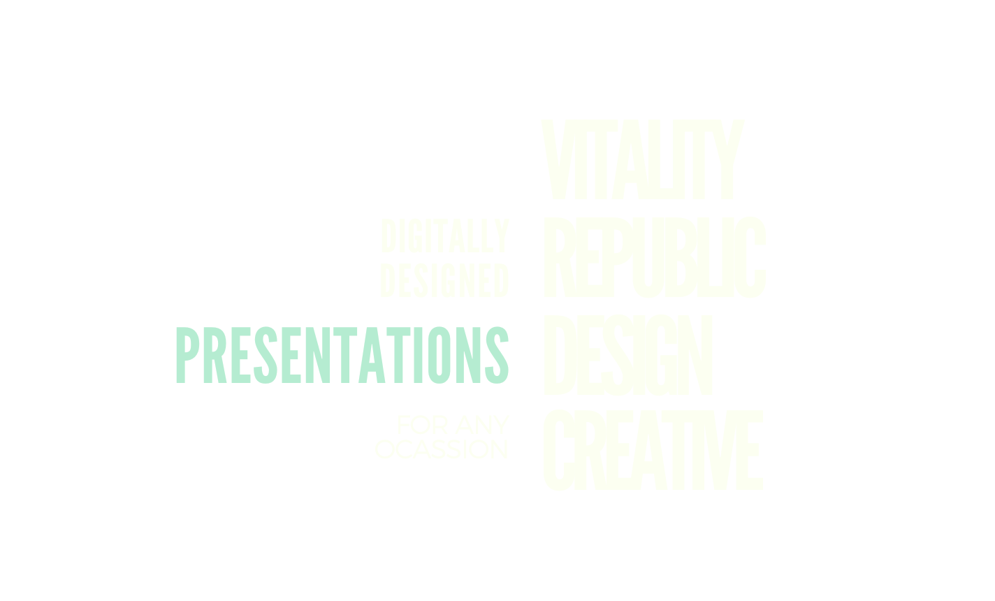 VRDC Typography Presentation Designer